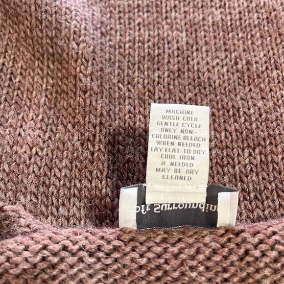 Soft Surroundings Alpaca Wool Sweater Slouchy Cozy Mauve Size PM - Picture 5 of 7